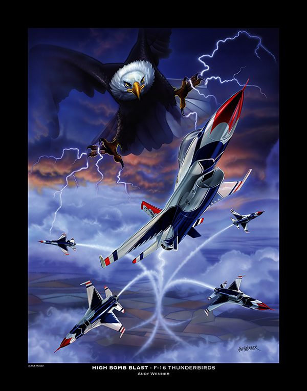 High Bomb Blast F-16 Thunderbirds